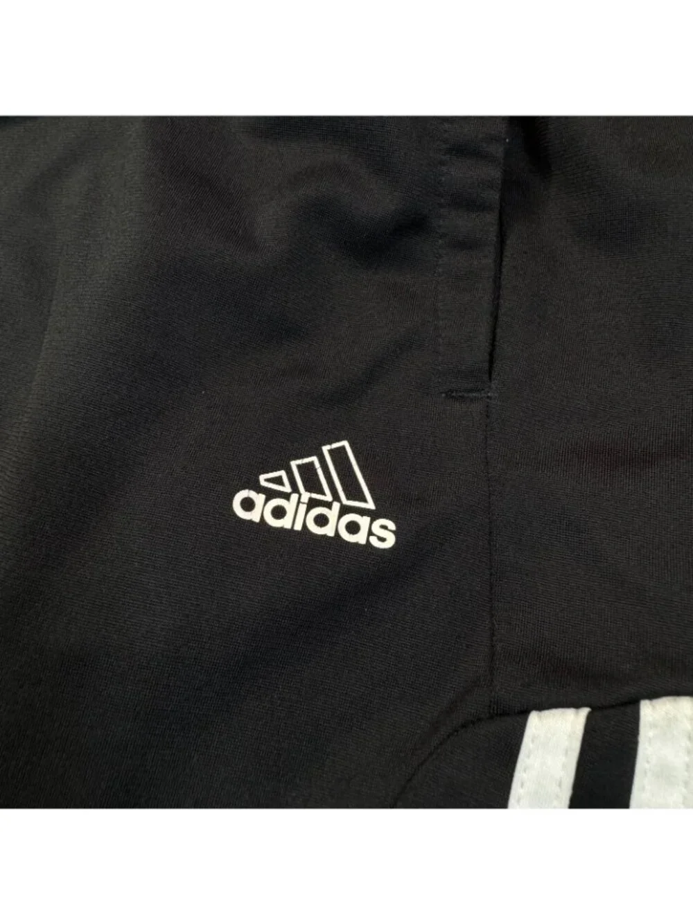 Adidas Pant Men's M Black Polyester Track Performance Workout Jogging Running